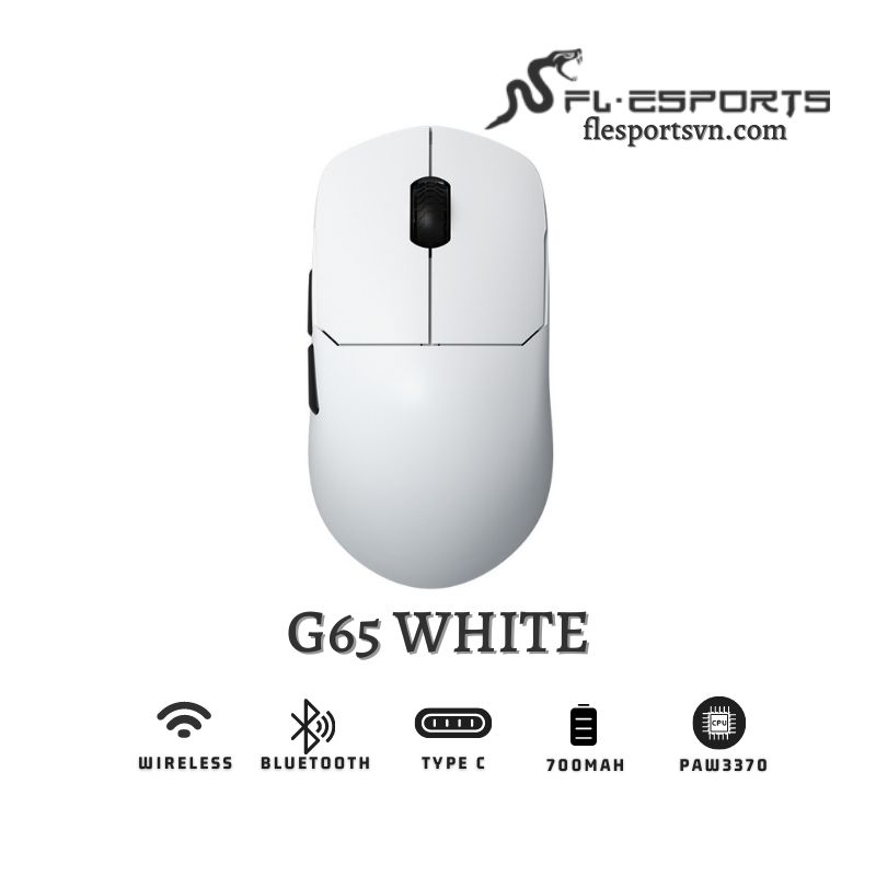 Chuột không dây FL-Esports G65 White 1