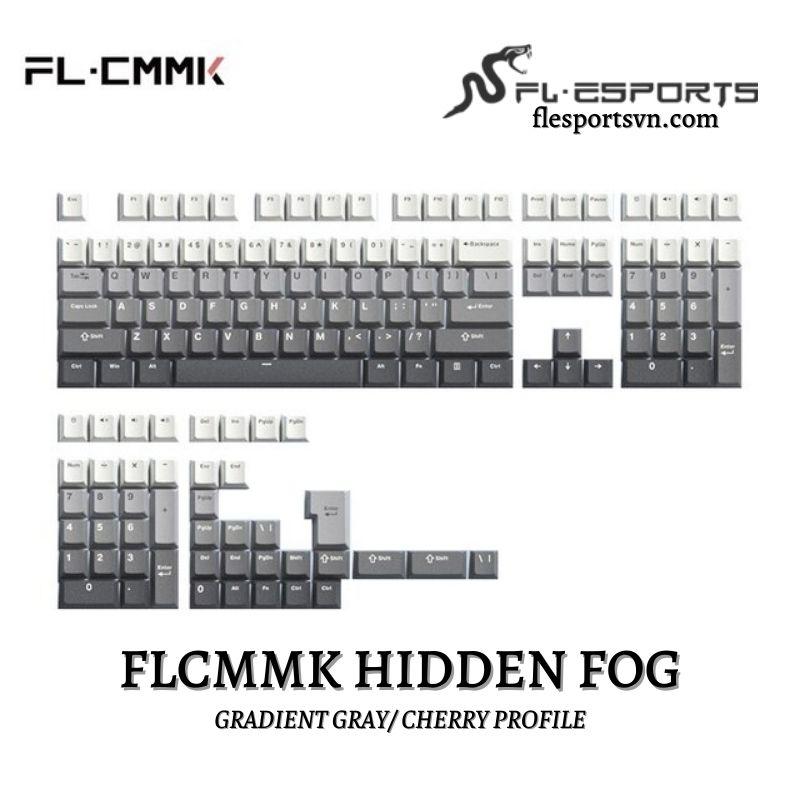 Keycap FL-Esports FLCMMK Hidden Fog Cherry Profile 1