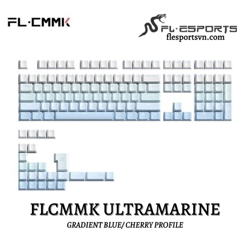 Keycap FL-Esports FLCMMK Ultramarine Cherry Profile 1