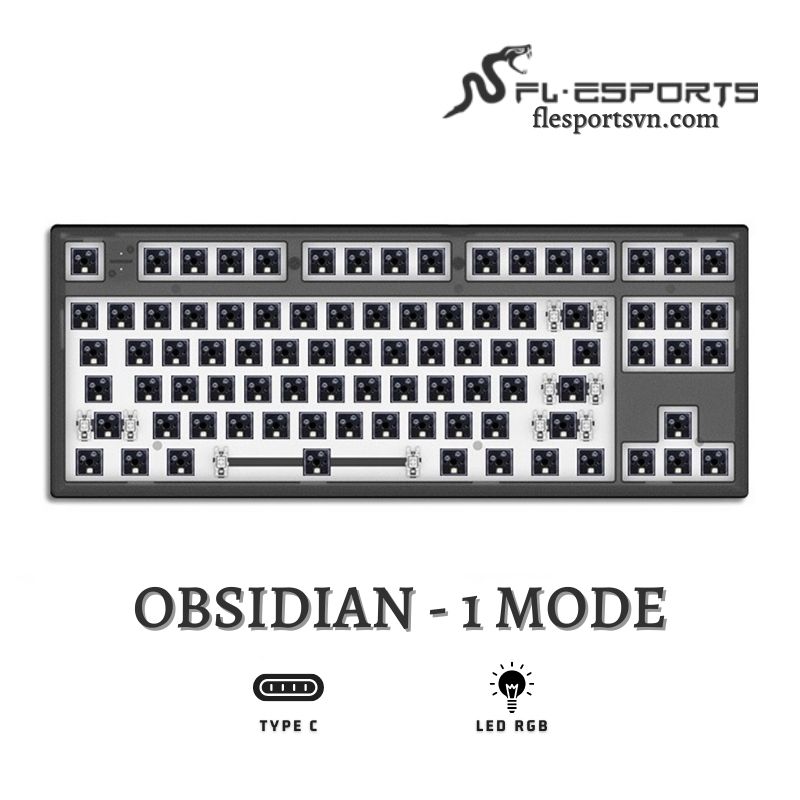 Kit bàn phím cơ FL-Esports MK870 Obsidian 1