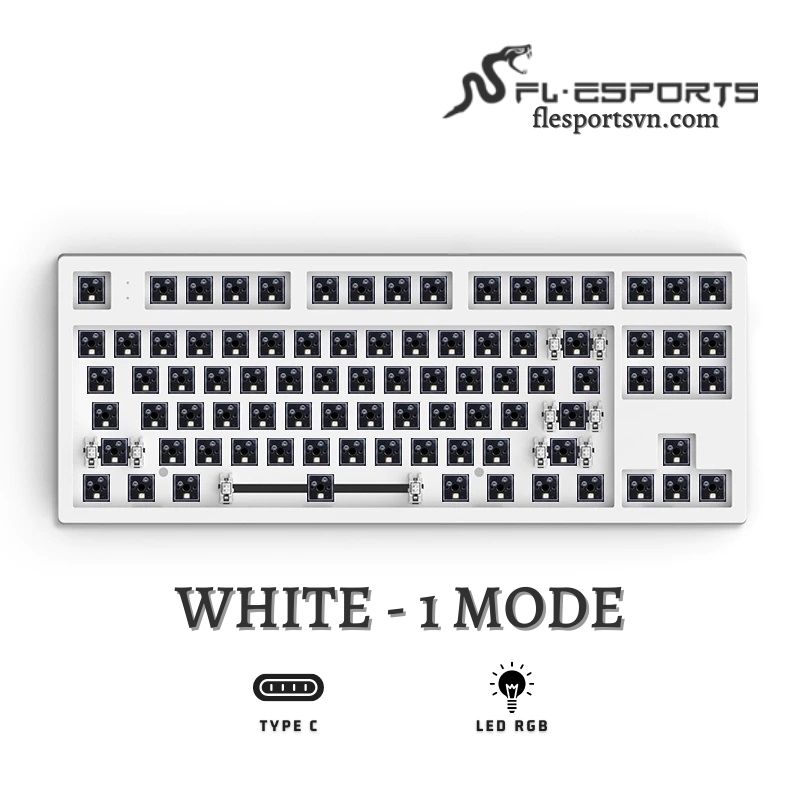 Kit bàn phím cơ FL-Esports MK870 White 1
