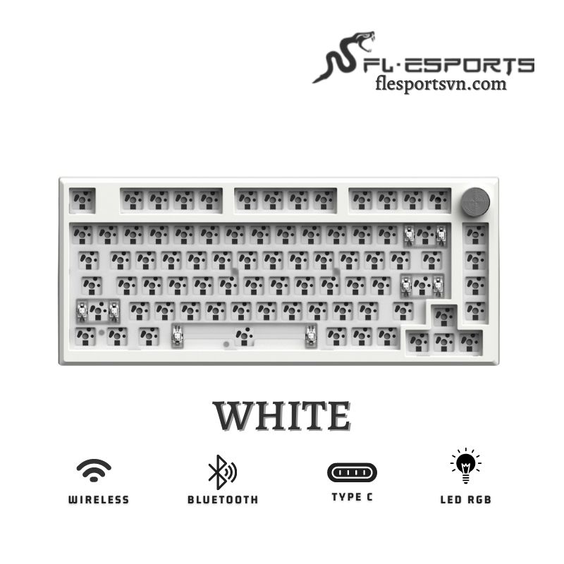 Kit bàn phím cơ FL-Esports MK750 White 1
