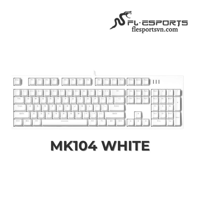Bàn phím cơ FL-Esports MK104 White 1